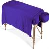 600 Thread Count 100% Egyptian Cotton 3-Piece Massage Table Spa Sheet Set (Purple Solid) view 1