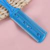 3pcs Hair Cutter Comb Double Side Haircut Scissors Metal Blade Razor Plastic Hair Comb Cutter Trimmer with Stainless Steel Blade Hair Shaper Razor for Both Long and Short Hair (Blue) view 4