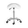Kaleurrier Saddle Stool Rolling Swivel Height Adjustable with Wheels,Heavy Duty Saddle Chair,Ergonomic Stool Chair for Hair Salon Lab Clinic Dental Massage Home Office Kitchen (White, Without Back) view 3