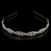 Wedding Party Rhinestone Flower Crown Headband Hair Band Bridal Crystal Headpiece Headdress Hair Accessories for Brides and Bridesmaids (Silver) view 1