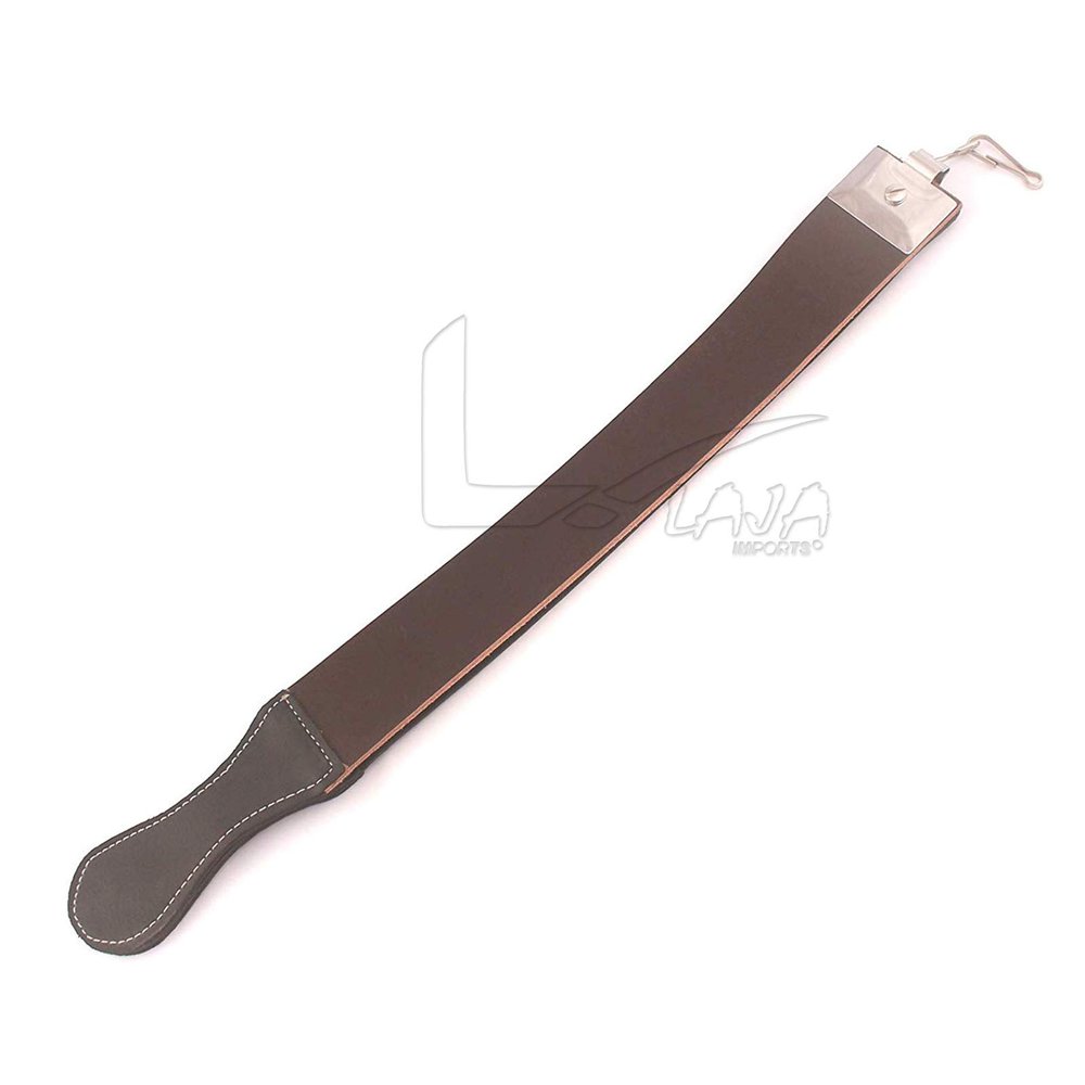 LAJA Imports Professional Quality Sharpening Strop Made of Real Leather 2" Wide and 20" Long