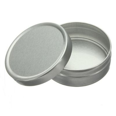 10ml Empty Silver Cosmetic Pots Container Jar Aluminum Tins
