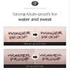 BOM COSMETICS Wonderproof Pen Eyeliner #02 Wonder Brown 0.6g liquid eyeliner with thin tip for a clear coloration, water & oil proof, paraben free, smudge-proof lines, Korean Makeup view 4