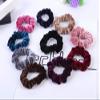 10 PCS Women Velvet Hair Ropes Scrunchies Hair Tie Elastic Bands Ponytail Holders Hair Band (Colour Random) view 3