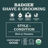 Badger Hair Pomade for Men, Organic, Easy to Use, Subtle Masculine Scent, Medium Hold Hair Pomade with Medium Shine Finish, Nourishes Hair & Scalp 2 oz Tin view 4