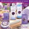 Christmas Gifts, Relaxing Lavender Spa Gift Baskets for Wome Birthday, Bath and Body Set-Kit Includes Candle, Essential Oil, Body Scrub, Bath Salt, Body Lotion, Shower Gel and Body Scrub Brush view 2