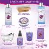 Christmas Gifts, Relaxing Lavender Spa Gift Baskets for Wome Birthday, Bath and Body Set-Kit Includes Candle, Essential Oil, Body Scrub, Bath Salt, Body Lotion, Shower Gel and Body Scrub Brush view 4