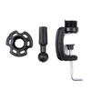 EERYA Wig Mannequin Head Stand Cosmetology Manikin Head Standard Holding Holder Clamp Stands Black (1Pc, Desktop Head Stand) view 4