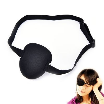 4 Pack Eye Patches Adjustable Lazy Eye Patches with Buckle for Adults and Kids Black