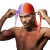 Red by Kiss POWER WAVE DUO COLOR FASHION SATIN Durag (Purple Orange) view 2