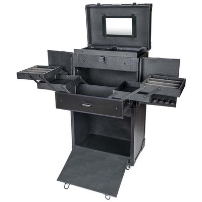 SHANY REBEL Series Pro Makeup Artists Multifunction Cosmetics Trolley Train Case Large - Knight