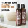 Viking Revolution Beard Wash & Beard Conditioner Set w/Argan & Jojoba Oils - Softens & Strengthens - Natural Beard Shampoo w/Beard Oil Sandalwood (5oz) view 2