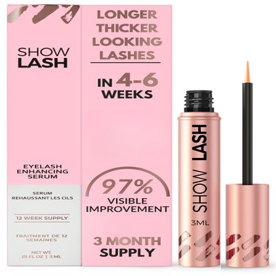 LeVaye Cosmetics Show Lash Eyelash Serum for Longer, Thicker, Gorgeous Looking Lashes, Cruelty Free Lash Serum