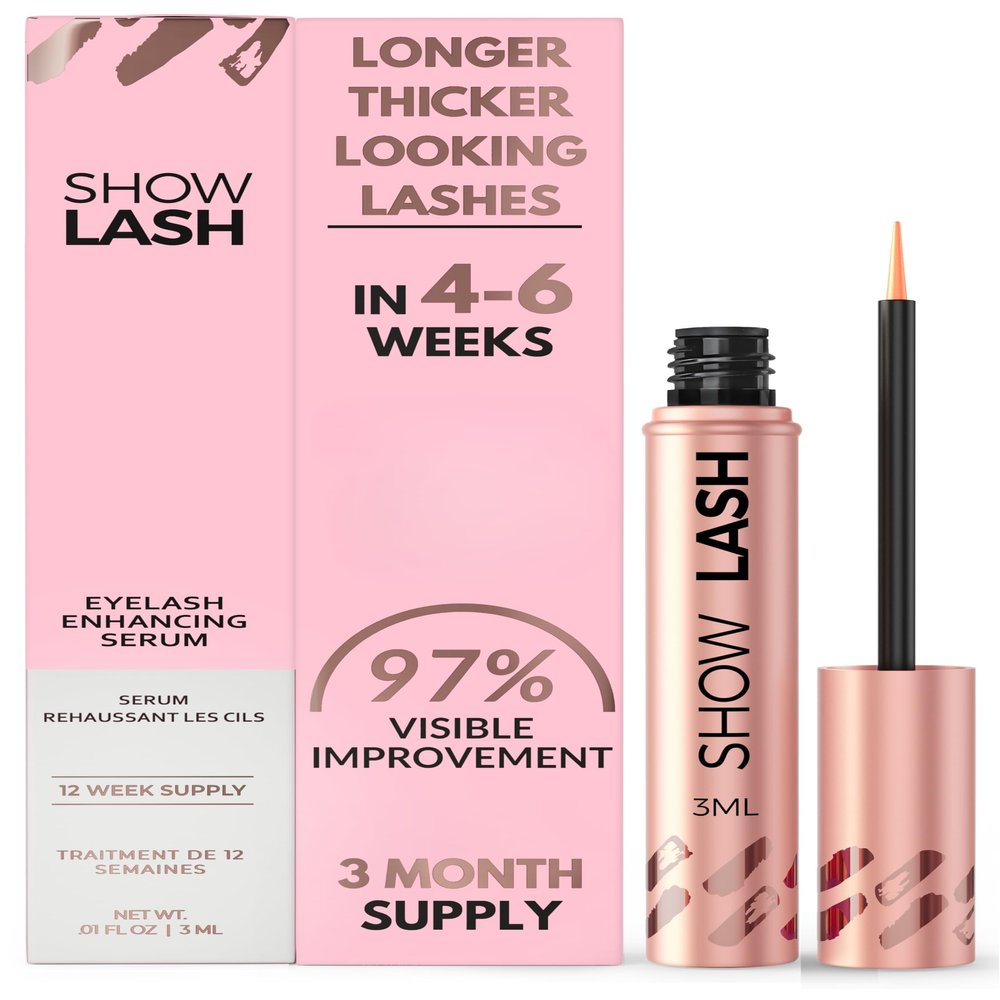 LeVaye Cosmetics Show Lash Eyelash Serum for Longer, Thicker, Gorgeous Looking Lashes, Cruelty Free Lash Serum