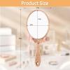 XPXKJ Hand Mirror Vintage Handheld Mirror with Handle Vanity Makeup Mirror Travel Mirrors view 2
