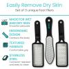 Vive Foot File (3 Pack) - Feet Scraper for Dead Skin - Heel Grater, Callus Remover Scrubber Tool, Rasp for Cracked Heels - Stainless Steel Pedicure Filer for Men & Women - Use on Wet or Dry Skin view 2