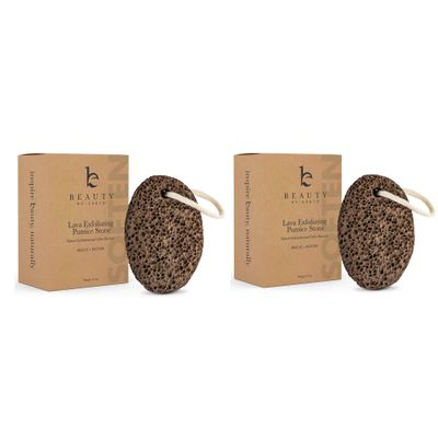 Beauty by Earth Pumice Stone for Feet - Natural Lava Stone Foot Exfoliator, Callus Remover, Foot Scrubber, Cracked Heels Solution, Strong & Durable Design for Smooth & Soft Feet