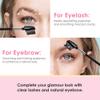 Beauty7 Eyelash Brush Eyebrow Brush Spoolie Brush Eyelash Resuable Dual Comb Stainless Steel Teeth Mascara Applicator Makeup Tool Eyebrow Eyelash view 3