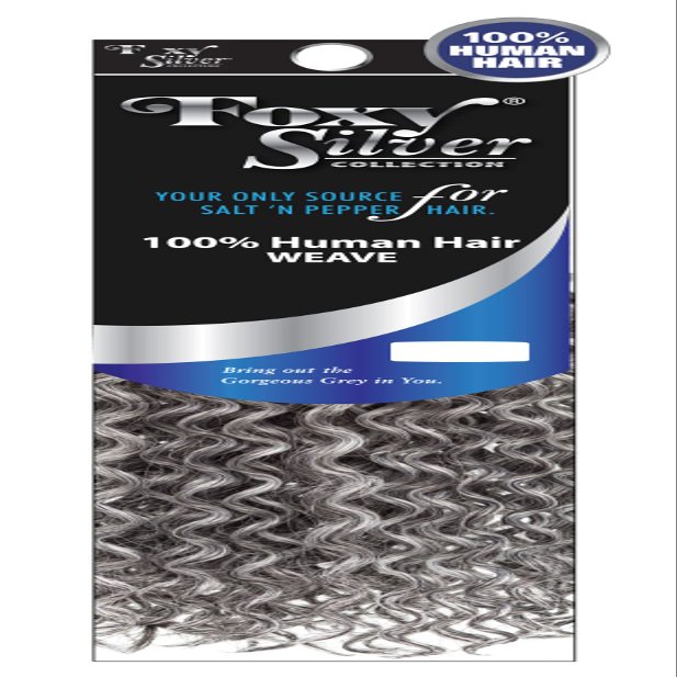 Foxy Silver (Weave - HH Jerry Curl) 10 inch - 100% Human Hair Weave in 51