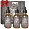 Viking Revolution Beard Oil for Men - Unscented - Natural Mens Beard Oil with Argan Oil and Jojoba Oil - Beard Softener, Strengthens and Moisturizes - Beard Conditioner for Men (3 Pack, 3 Fl Oz) view 1
