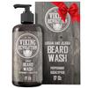 Beard Wash Shampoo w/Argan & Jojoba Oils - Softens & Strengthens - Natural Peppermint and Eucalyptus Scent - Beard Shampoo w/Beard Oil (17 oz Shampoo) view 1