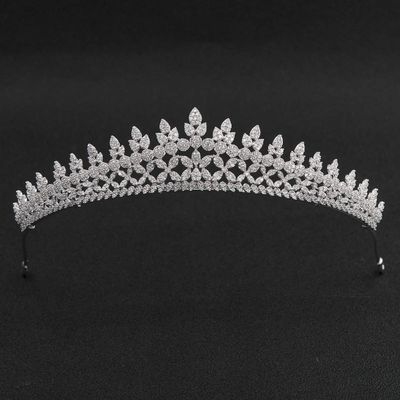 SEPBRIDALS Crystals Cubic Zirconia CZ Wedding Bridal Tiara Crown Women Hair Accessories Jewelry CH10205