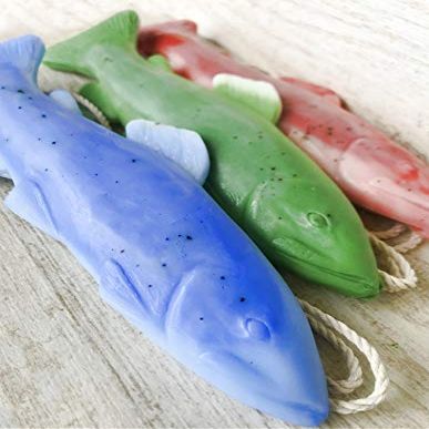 3 Pack of Trout Soap on a Rope, Individually Packaged, Fod Dad, Guys, Stocking Stuffers for Men, Gifts for Him, Fishing Gifts, Fly Fishing, Funny Gifts