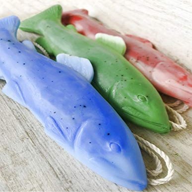3 Pack of Trout Soap on a Rope, Individually Packaged, Fod Dad, Guys, Stocking Stuffers for Men, Gifts for Him, Fishing Gifts, Fly Fishing, Funny Gifts