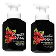 2 Poinsettia Petals Gentle Foaming Hand Soap. 8 Oz