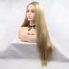 xiweiya Long Ombre Blonde Wig straight Synthetic Blonde Lace Front Wigs Straight Heat Resistant Fiber for Women, Girl Drag Queen Side Part Long Blonde Hair Wigs Hairstyle Wig 24 inch view 3