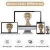 PHOCAS Pixie Cut Wigs Short Stylish Fluffy Layer Wig None Lace Replacement Wig with Bangs for Women Brown Mix Blonde Wig Short view 4