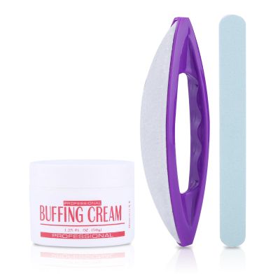 Nail Buffers Blocks For Nails, Manicure Polishing Kit, Nail Art Buffing Cream+Nail Brush Buffer+Polishing Strip Nail Care Tools Set Nail Buffer Block for Professional Manicure Pedicure Salon