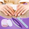 Nail Buffers Blocks For Nails, Manicure Polishing Kit, Nail Art Buffing Cream+Nail Brush Buffer+Polishing Strip Nail Care Tools Set Nail Buffer Block for Professional Manicure Pedicure Salon view 2