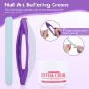 Nail Buffers Blocks For Nails, Manicure Polishing Kit, Nail Art Buffing Cream+Nail Brush Buffer+Polishing Strip Nail Care Tools Set Nail Buffer Block for Professional Manicure Pedicure Salon view 3