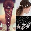 10 PCS U-shaped Rhinestone Bridal Wedding Hair Pins Silver Starfish Crystal Party Hair Clip Headdress Prom Headwear Hair Jewelry Accessories Hairpin for Women Lady view 3