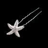10 PCS U-shaped Rhinestone Bridal Wedding Hair Pins Silver Starfish Crystal Party Hair Clip Headdress Prom Headwear Hair Jewelry Accessories Hairpin for Women Lady view 4