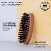 ZEUS Pocket Beard & Mustache Brush for Men, Travel Size Grooming Tool with Soft Boar Hair Bristles for Beard Styling & Detangling (Made in Germany) N92 view 2