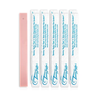 Tammy Taylor 180 Grit Emery Boards for Natural Nails, 100/180 Limas para Uas, Professional Finger Nail Files for Women, Manicure Tools, Salon Art Supplies & Accessories, Disposable Fingernail File