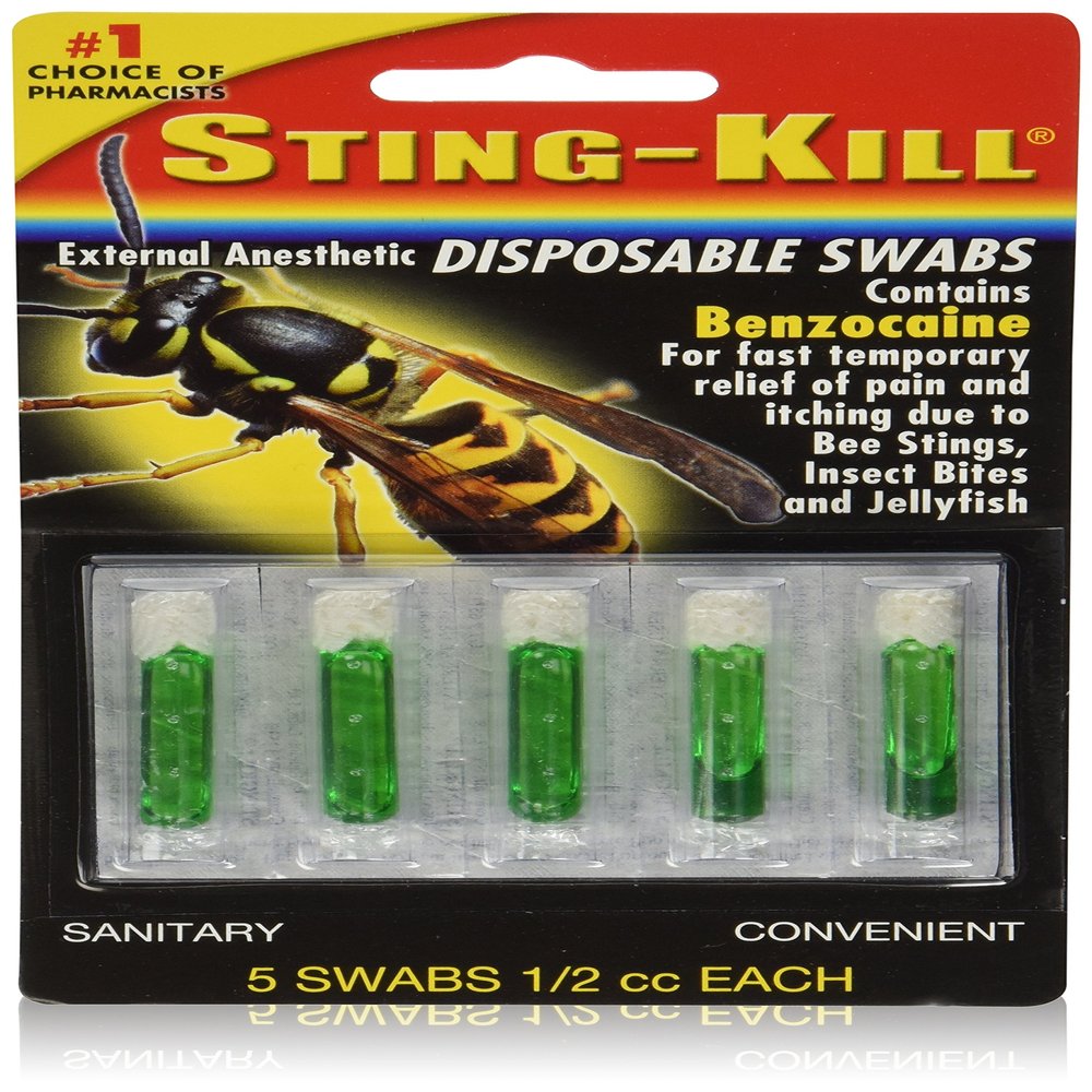 Sting-Kill Disposable Swabs - 5 Ea - Pack of 6