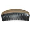 Badass Beard Care Black Series - Fine Tooth Ox Horn Comb For Men - 100% Ox Horn & Sandalwood, Hand Made, Sanded and Polished view 1