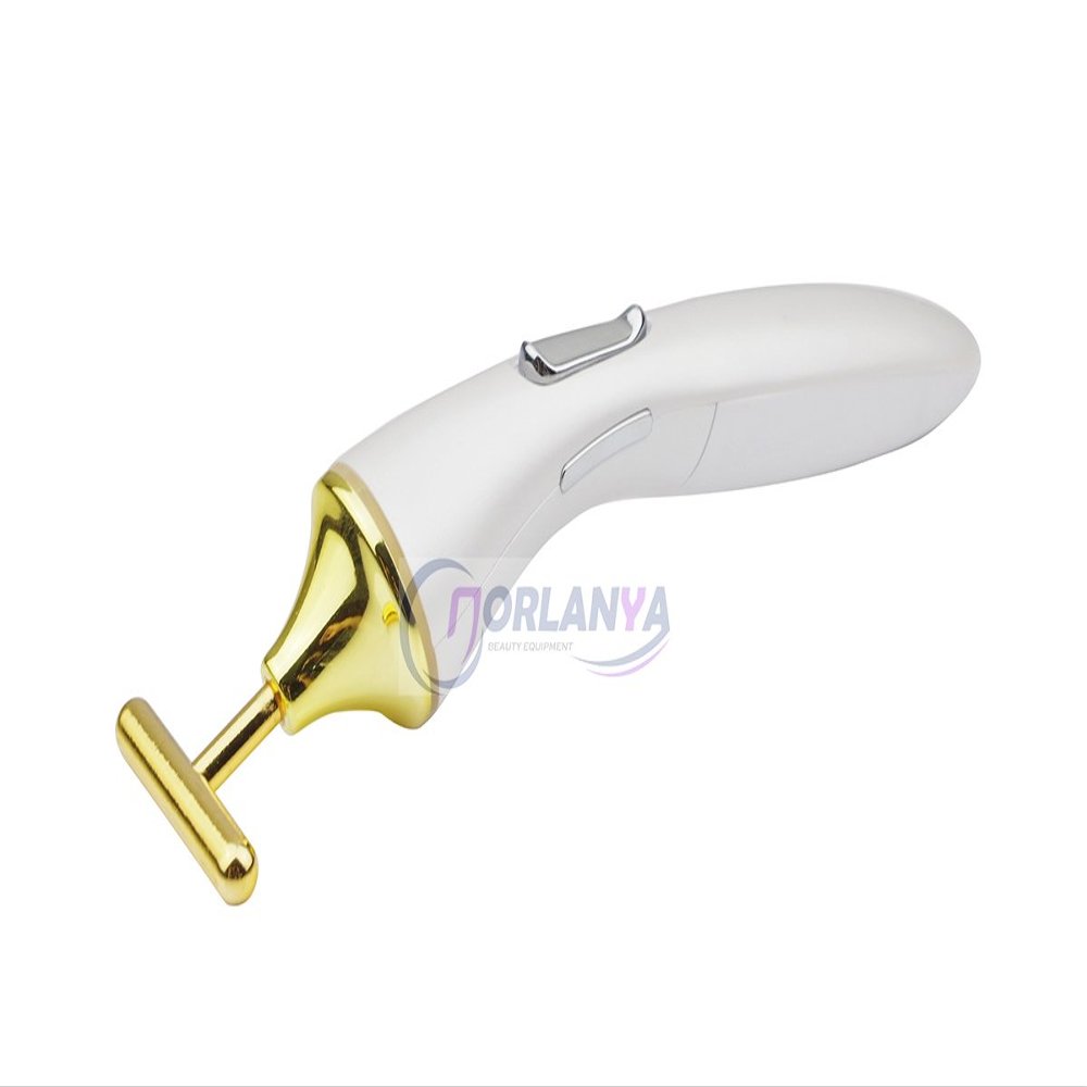 Norlanya 24K Gold-plating Beauty Esthetic Bar with Micro-current for Skin Cleansing, Face Lifting & Nutrition Leading-in (KD-9060, T-Type)