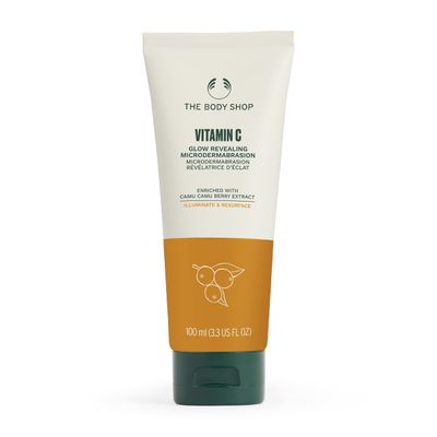 The Body Shop Vitamin C Glow Boosting Microdermabrasion Exfoliation for Tired, Dull Skin Vegan 100ml
