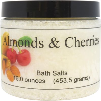 Almonds And Cherries Bath Salts by Eclectic Lady, 16 ounces