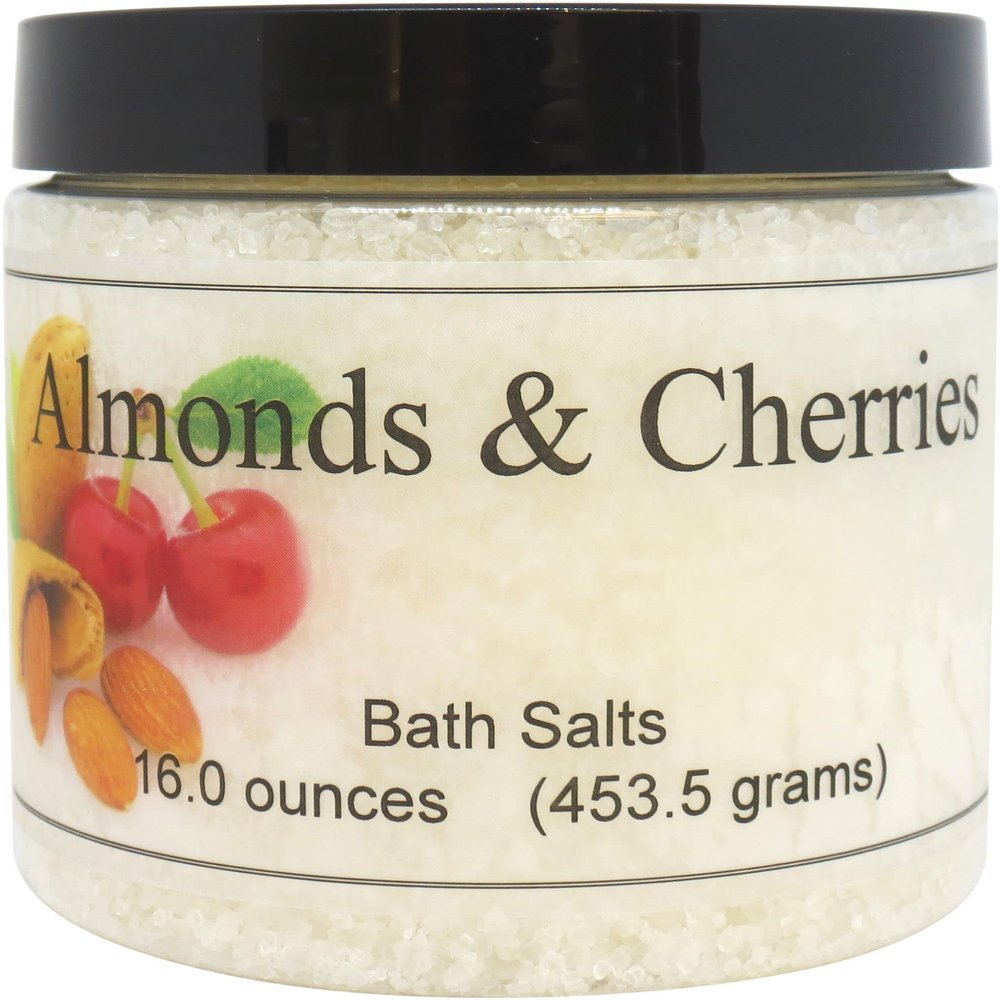Almonds And Cherries Bath Salts by Eclectic Lady, 16 ounces