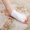 Bcurb Toe Gel-Lined Compression Socks (2 Pair) Toes Separating Therapeutic Moisturizes Dry Feet Hard Cracked Skin. (White, Medium) view 3