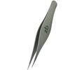 Ingrown Hair Tweezers by Zizzili Basics - Surgical Grade Stainless Steel Fine Pointed Tweezer - Precision Aligned Tips for Splinter, Eyebrow & Facial Hair Removal - with Bonus Tip Guard & Carry Pouch view 2