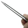 Ingrown Hair Tweezers by Zizzili Basics - Surgical Grade Stainless Steel Fine Pointed Tweezer - Precision Aligned Tips for Splinter, Eyebrow & Facial Hair Removal - with Bonus Tip Guard & Carry Pouch view 3