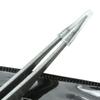 Ingrown Hair Tweezers by Zizzili Basics - Surgical Grade Stainless Steel Fine Pointed Tweezer - Precision Aligned Tips for Splinter, Eyebrow & Facial Hair Removal - with Bonus Tip Guard & Carry Pouch view 4
