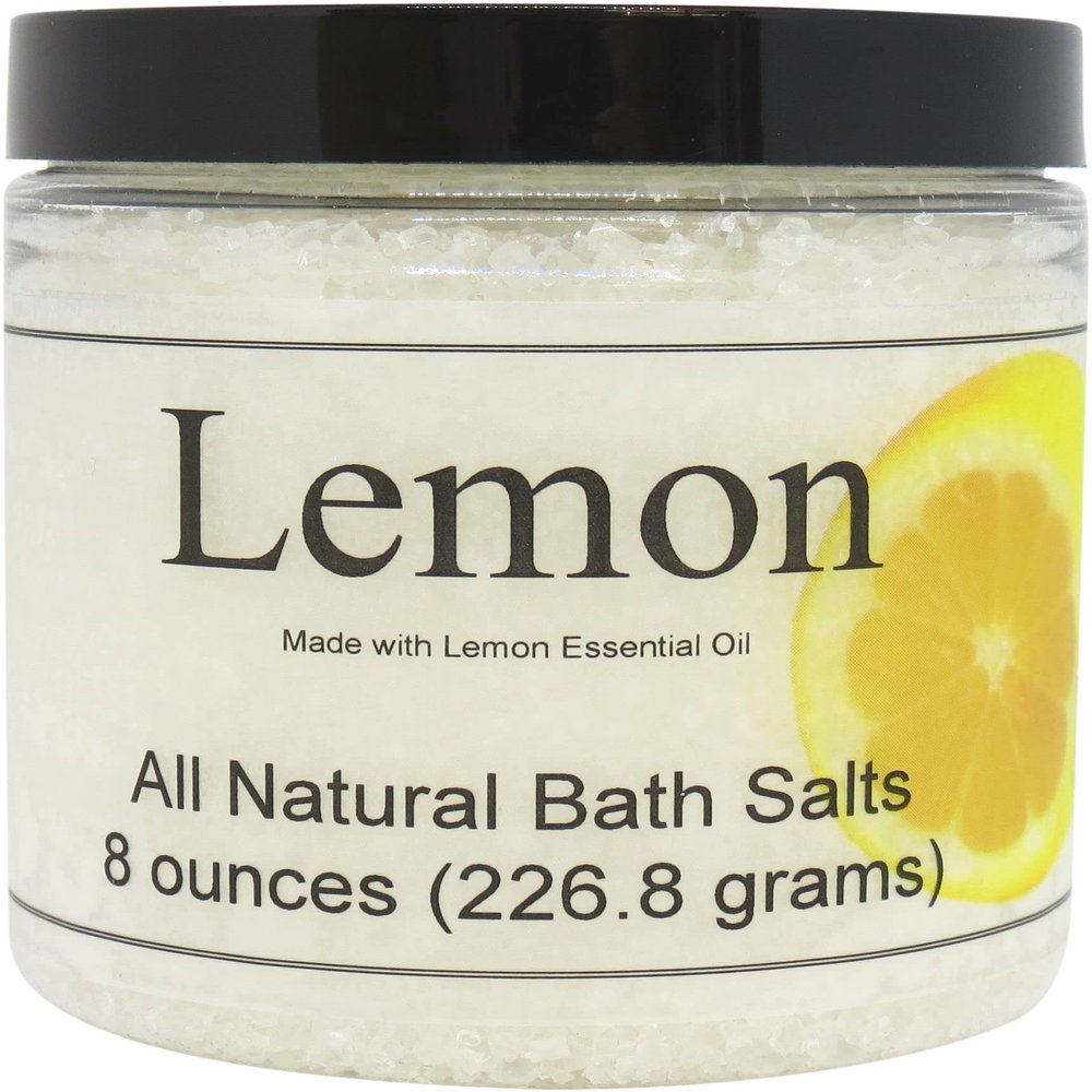 All Natural Lemon Bath Salts by Eclectic Lady, 8 ounces