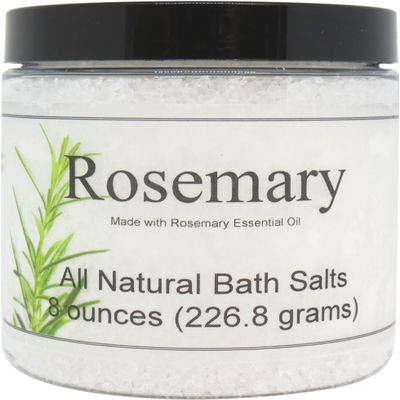 All Natural Rosemary Bath Salts by Eclectic Lady, 8 ounces